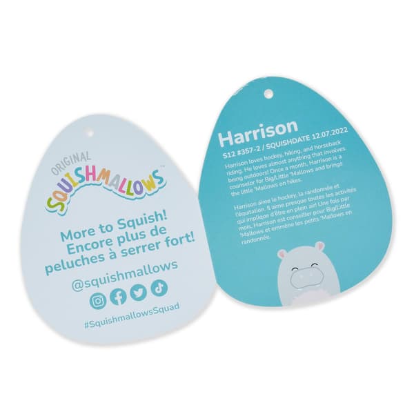 Squishmallows 30cm Harrison Hippo multifärg