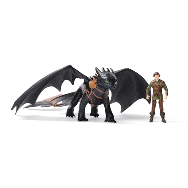 Dragons Toothless + Hiccup multifärg