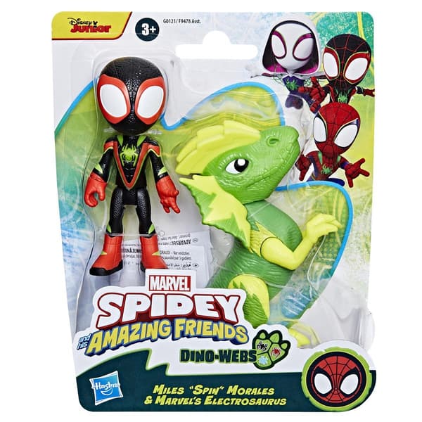 Spidey Dino-Webs Miles "Spin" Morales & Marvels Electrosaurus multifärg