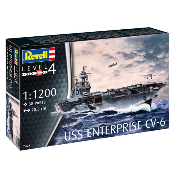 Revell USS Enterprise CV-6 1:1200 Modellbyggsats multifärg