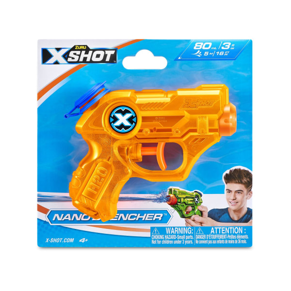 X-Shot Nano Drencher Vattenpistol Orange multifärg