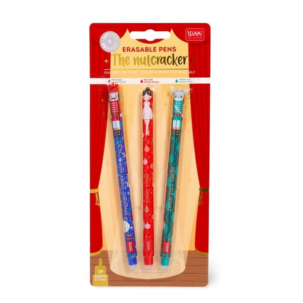 Legami Gelpenna med utsuddbart bläck 3-pack Christmas Edition multifärg