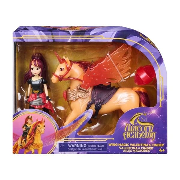 Unicorn Academy Wing Magic Valentina & Cinder multifärg