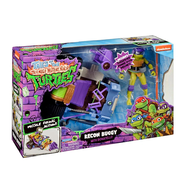 Turtles Fordon med figur Recon Buggy with Donatello multifärg