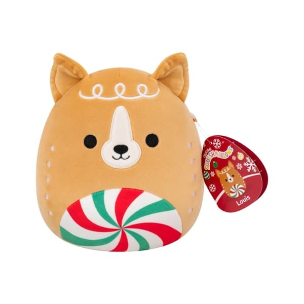 Squishmallows 19cm Christmas Louis multifärg