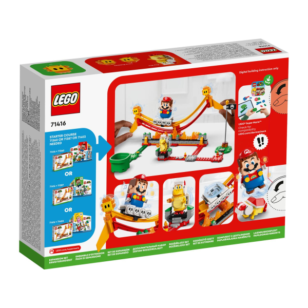 LEGO® Super Mario™ Åktur på lavavågen Expansionsset 71416