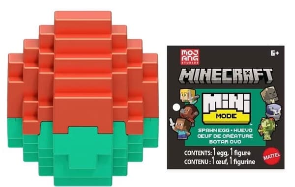 Minecraft Mini Mode Spawn Egg med figur