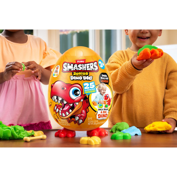 Zuru Smashers Junior Dino Dig Egg Large 25 delar multifärg