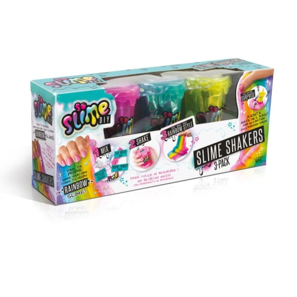 So Slime Sensory Slime Shaker 3-pack Rainbow MultiColor Rainbow
