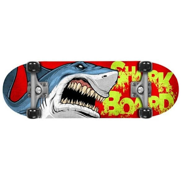 Skateboard Shark 71cm multifärg