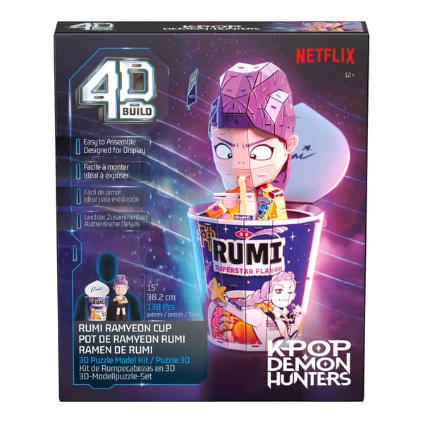 K-Pop Demon Hunters 4D Build Pussel Ramen Cup Rumi