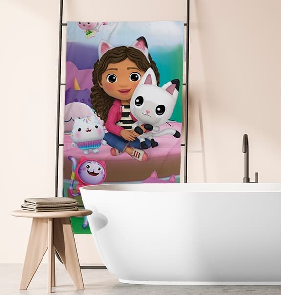 Gabbys Dollhouse Handduk 70x140cm 11284 multifärg