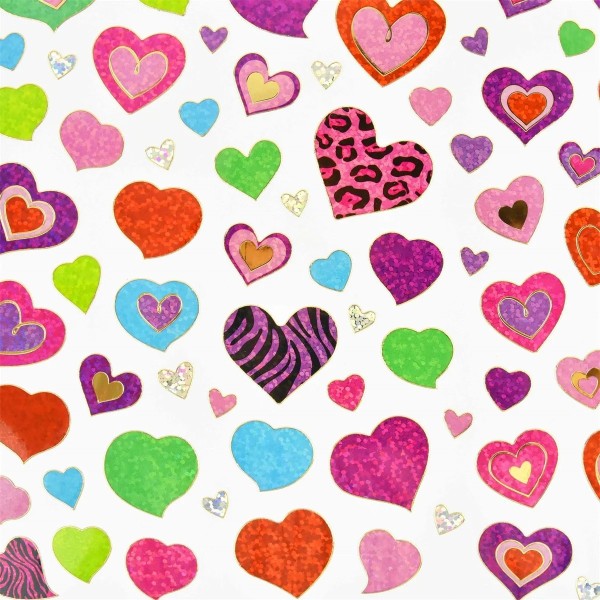 Stickers Hjärtan 100+ multifärg