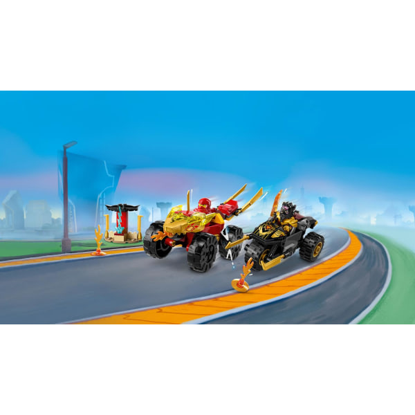 LEGO® Ninjago Kais och Ras bil- och motorcykelstrid 71789