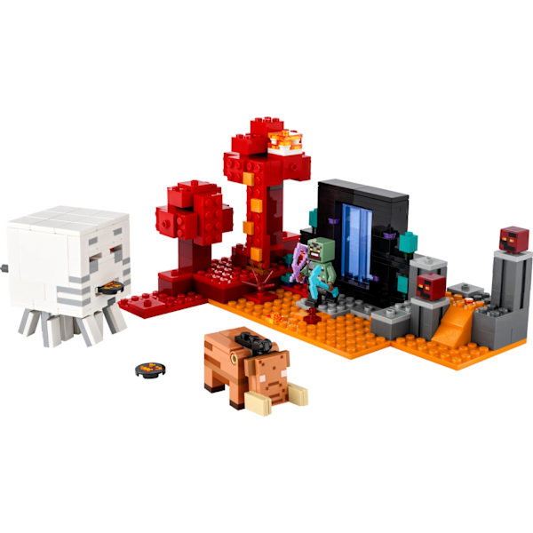 LEGO® Minecraft Attack vid Nether-portalen 21255