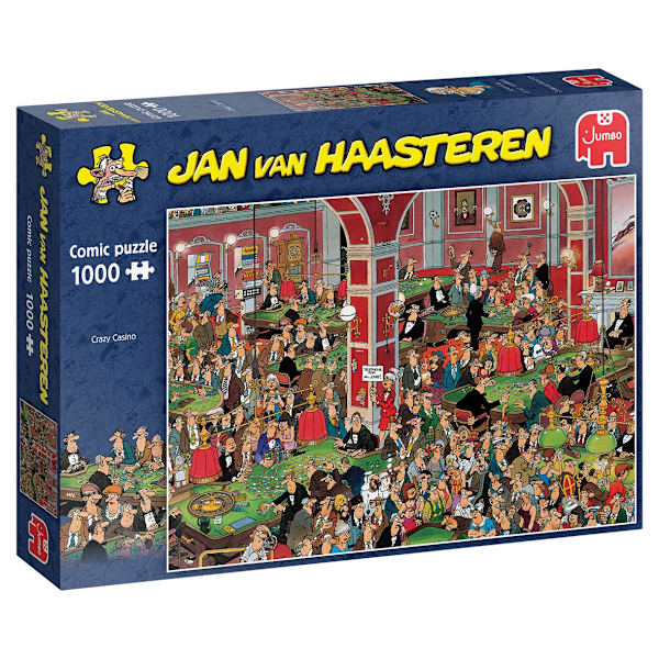 Jan Van Haasteren Crazy Casino! Pussel 1000 bitar multifärg