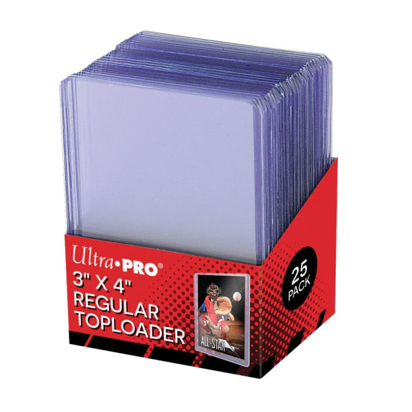 Ultra Pro Toploader Plastfickor 25-pack Transparent