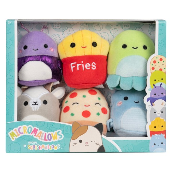 Squishmallows Micromallows 6-pack Axel & Friends multifärg