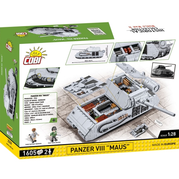Cobi Panzer VIII Maus 1:28 2559 multifärg