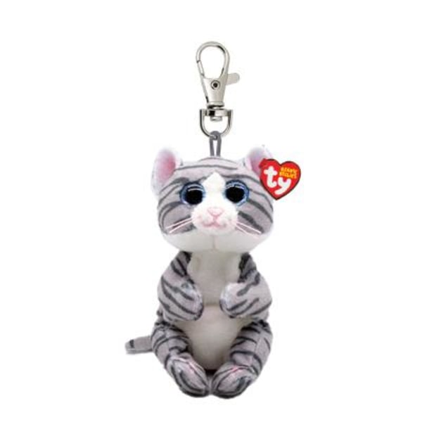 TY Beanie Bellies Clip Mitzi Grå Katt multifärg