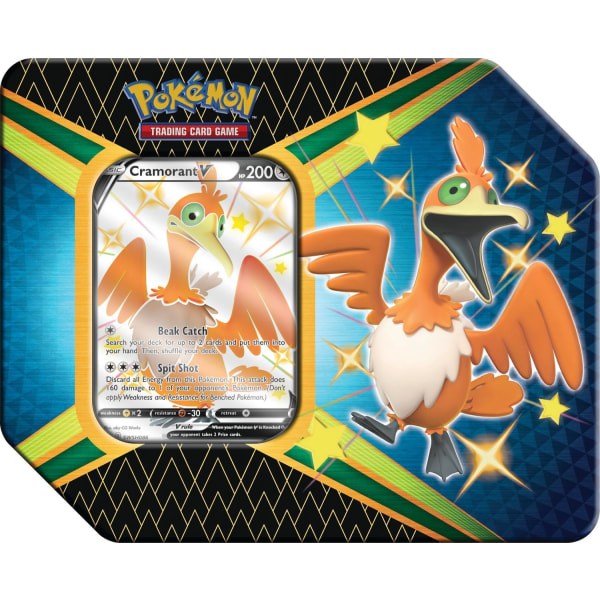 Pokemon Tin V Shining Fates Sword & Shield 4.5 Cramorant MultiColor Cramorant