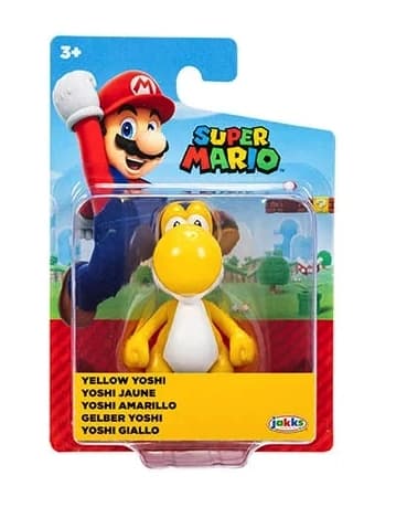Super Mario Figur 5cm W58 Yellow Yoshi multifärg