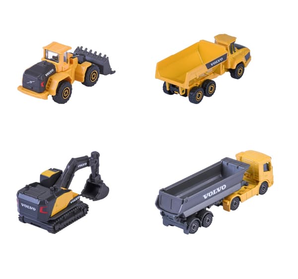 Majorette Volvo Construction 4-pack Giftpack multifärg