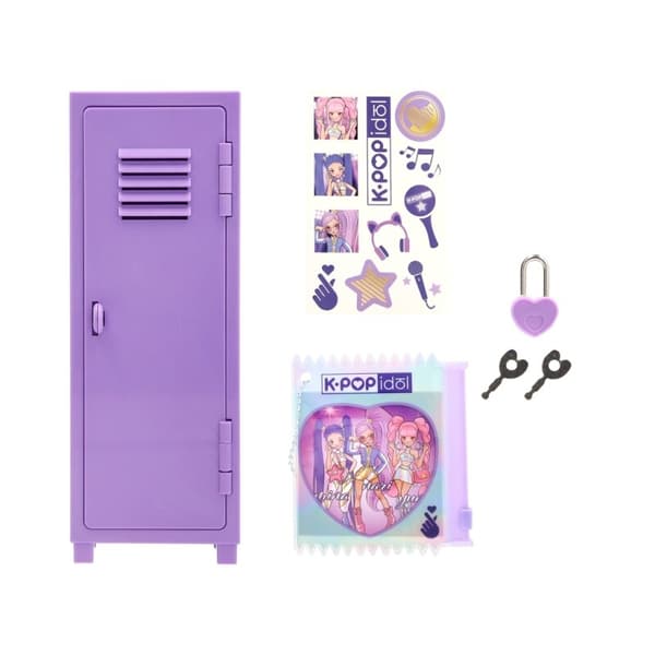 K-Pop Idol Locker Skåp med lås multifärg