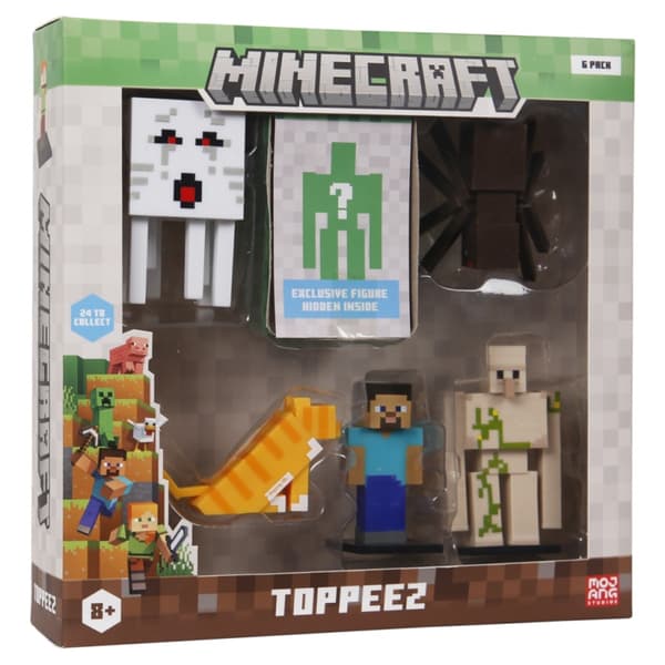 Minecraft Toppeez Figurer 6-pack Deluxe box Spider multifärg