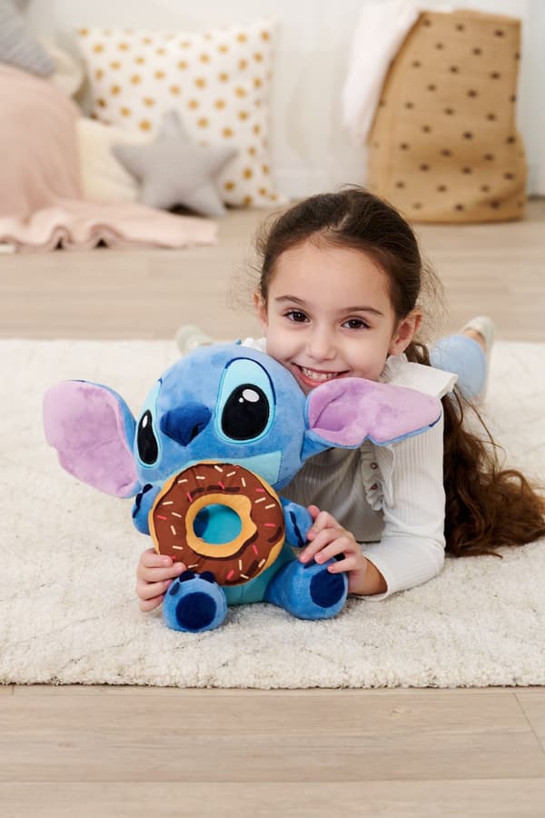Disney Stitch Mjukdjur med donut 25cm multifärg