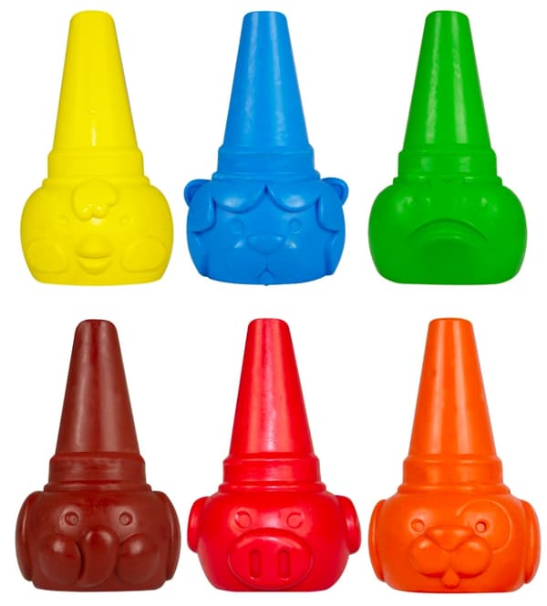 Sense Småbarnskritor 6-pack multifärg