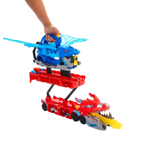 Hot Wheels City Ultimate Dual Dragon Transporter multifärg