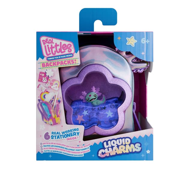 Real Littles Backpacks Liquid Charms Axolotl