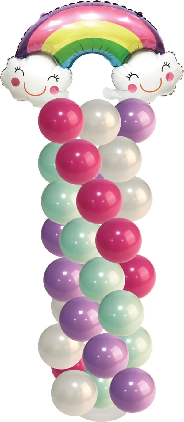 Ballongpelare Regnbåge