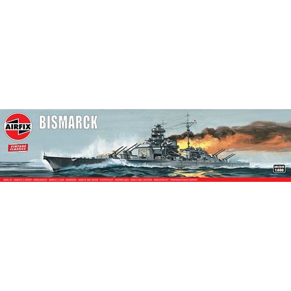 Airfix Bismarck 1:600 multifärg