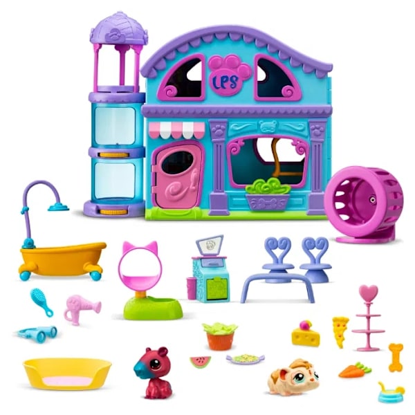 Littlest Pet Shop Lekset Hus med figurer och tillbehör multifärg