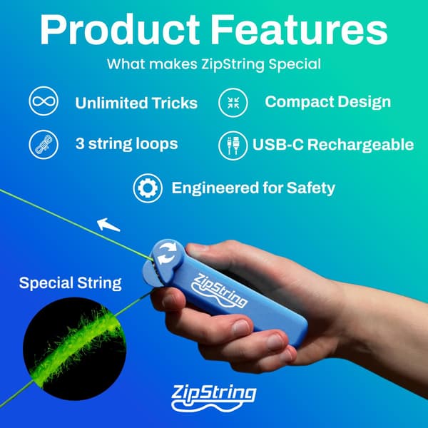 Zipstring multifärg