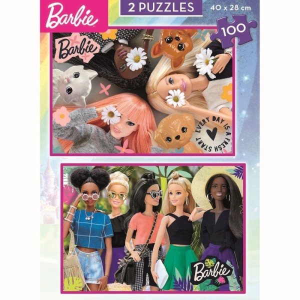 Educa Barbie Pussel 2x100 bitar 19300 multifärg