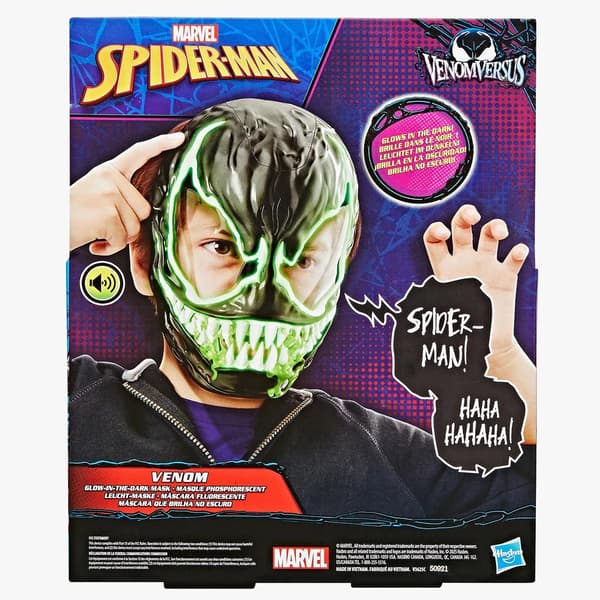 Spiderman Venom Glow-in-the-Dark Mask med ljud multifärg