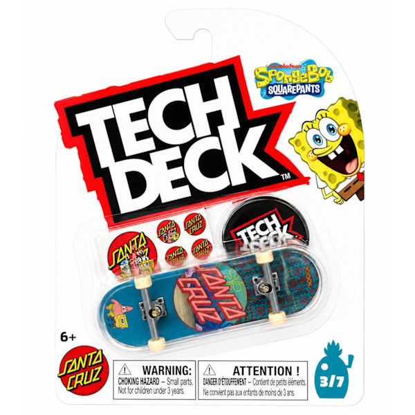Tech Deck Fingerboard 96mm Sponge Bob Squarepants 3/7 multifärg