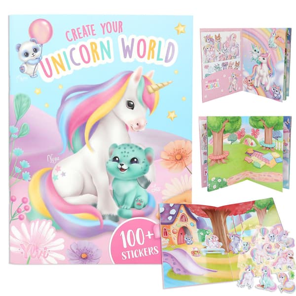 Ylvi Unicorn World Stickersbok multifärg