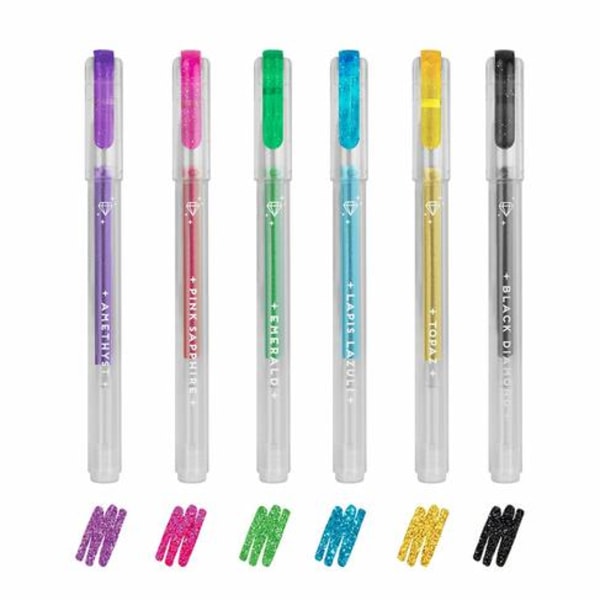 Glitter gel pen Shine like a diamond 6-pack