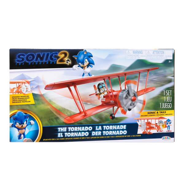 Sonic Movie 2 The Tornado Plane Lekset multifärg