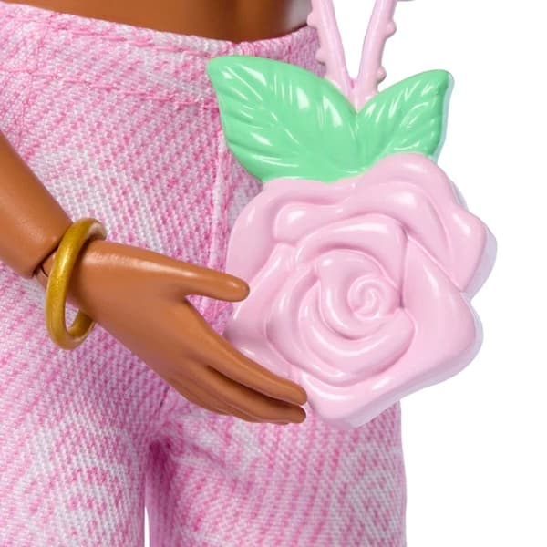 Barbie Deluxe Style Rosa utsvängda jeans Latina no 11
