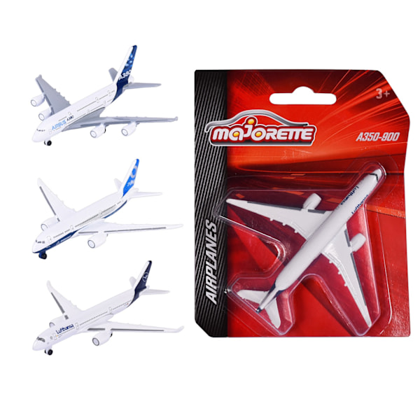 Majorette Flygplan 1-pack A350-900 Lufthansa multifärg