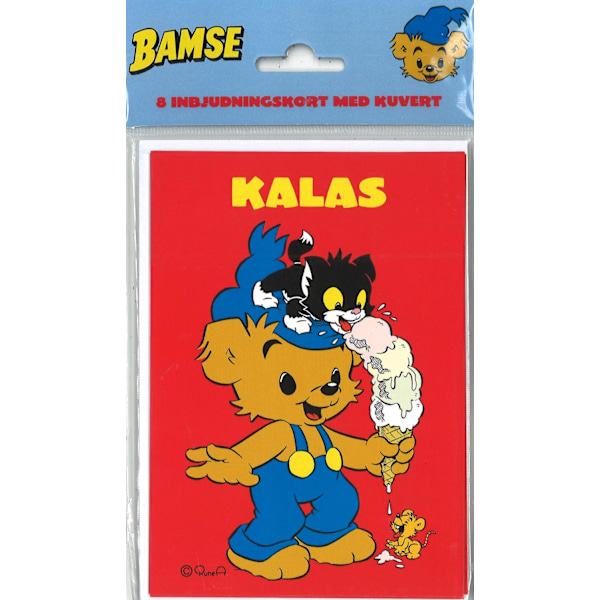 Bamse Inbjudningskort