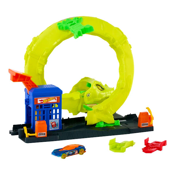 Hot Wheels City Snake Spiral Attack multifärg