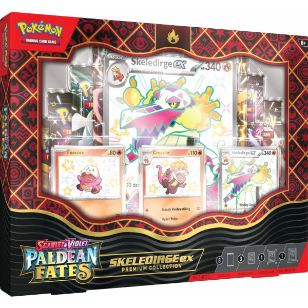 Pokemon Box Premium Paldean Fates Skeledirge MultiColor Skeledirge