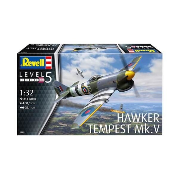 Revell Hawker Tempest Mk.V 1:32 Modellbyggsats 03851 multifärg