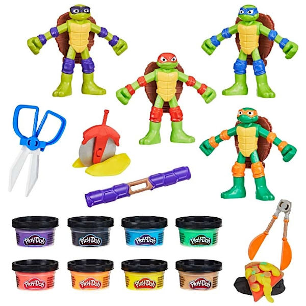 Play-Doh Turtles Cowabunga Creations multifärg